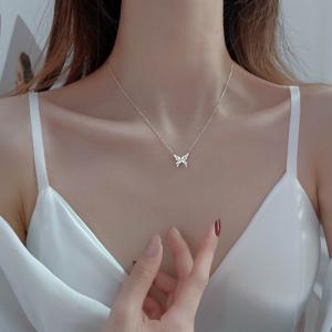 ネックレス 蝶 バタフライ ダイヤモンド インセクト チェーン 昆虫 レディース｜finejewelrys