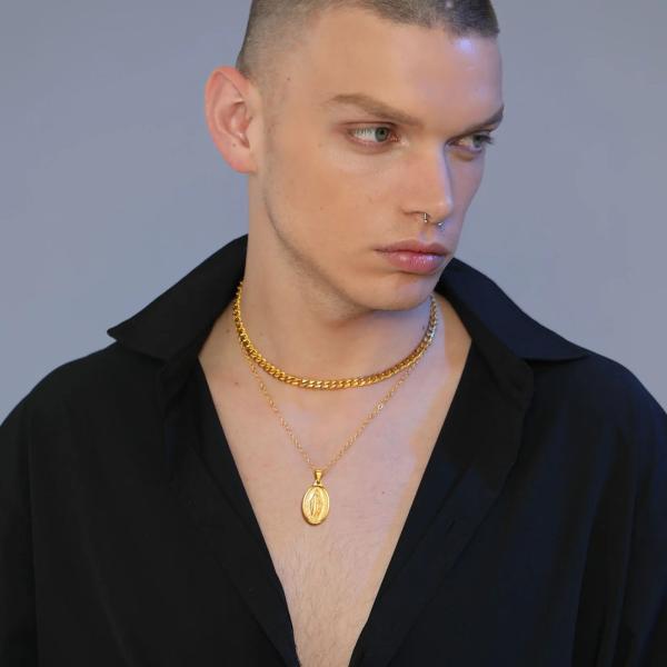 ネックレス ペンダント シルバー クロス チェーン レディース メンズ 大人 925 スター 星リン...