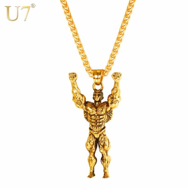 ネックレス メンズ 男性 ステンレス ペンダント チェーン ゴールド ブラック 黒 かっこいい プレ...