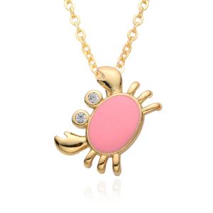 チョーカー ペンダント ネックレス 動物 アニマル ジルコニア フィッシュ アメリカ ゴールド カニ 魚 レディース｜finejewelrys