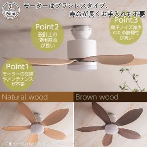 シーリングファンライト リモコン付 DCモータ...の詳細画像4