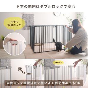 ペット用サークル ドア付 折りたたみ可能 犬 ...の詳細画像4