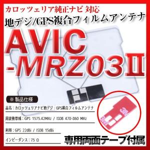 AVIC-MRZ03II フィルムアンテナセット 地デジGPS複合フィルムアンテナ