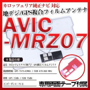 AVIC-MRZ07 フィルムアンテナセット 地デジGPS複合フィルムアンテナ｜finepartsjapan