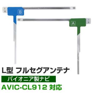 【４枚セット】  パイオニア AVIC-CL912 対応 フルセグ 地デジ フィルムアンテナ 車載アンテナ 乗せ換え ナビ交換 目立ちにくい｜finepartsjapan