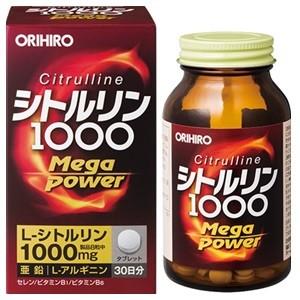 「オリヒロ」 シトルリン Mega Power 1000 72g (240粒/1粒300mg) 「健...