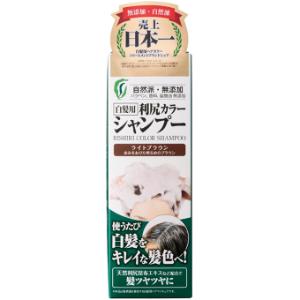 「ピュール」 白髪用 利尻カラーシャンプー ライトブラウン 200mL 「日用品」