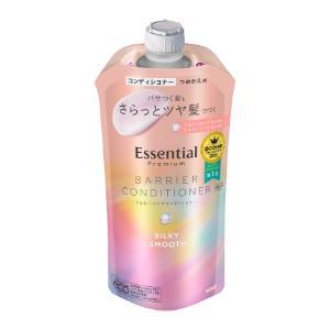 「花王」　エッセンシャル　プレミアム　うるおいバリアコンディショナー　シルキー＆スムース　つめかえ用　340ml