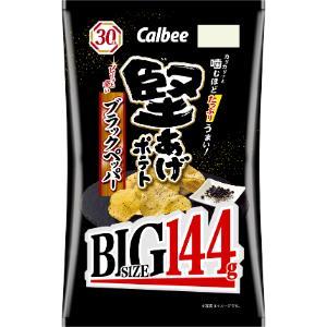 堅あげポテトブラックペッパーBIG 144g 12個セット