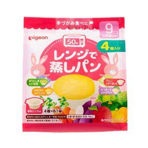 「ピジョン」 レンジで蒸しパン 4個 「フード・飲料」