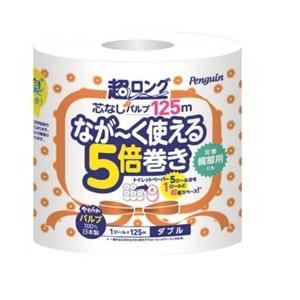「丸富製紙」ペンギン 芯なし 超ロングパルプ 5...の商品画像