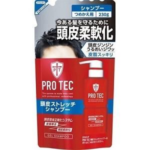 「ライオン」 PRO TEC (プロテック) 頭皮ストレッチシャンプー つめかえ用 230g (医薬...