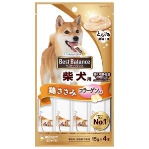 「ユニ・チャーム」 ユニチャームペットケア ベストバランス おやつ 柴犬用 ささみ入り 4本 「日用...