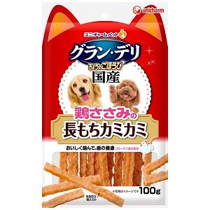 「ユニ・チャーム」  グラン・デリ きょうのごほうび 鶏ささみの長もちカミカミ 100g 「日用品」