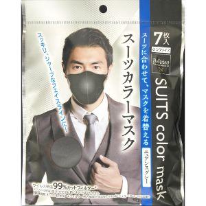 向日葵」 SUITSカラーマスク スーパーブラック 7枚 : 薬の