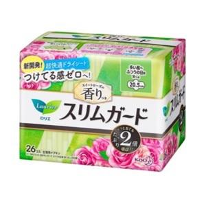 「花王」 ロリエ スリムガード スイートローズの香り 多い昼〜ふつうの日用 羽つき 26コ入 「衛生...