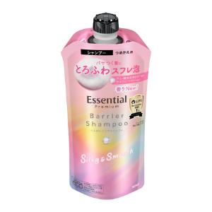 「花王」　エッセンシャル　プレミアム　うるおいバリアシャンプー　シルキー＆スムース　つめかえ用　34...