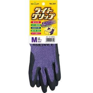 「ショーワグローブ」 ライトグリップ（タグ付）Mサイズ パープル NO.341 (1双) 「日用品」