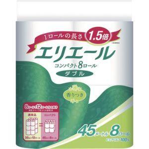 「大王製紙」エリエール トイレットティシュー コンパクト ダブル(8ロール)「日用品」