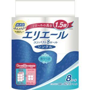 「大王製紙」エリエール トイレットペーパー 1.5倍巻き 82.5m シングル(8ロール)「日用品」