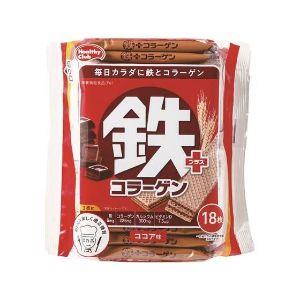 ハマダコンフェクト 鉄プラスコラーゲンウエハース 18枚入 : 薬の