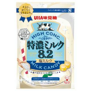 「UHA味覚糖」　特濃ミルク８．２　塩ミルク　75G×6個セット　
