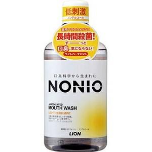 「ライオン」 NONIO マウスウォッシュ ノンアルコール ライトハーブミント 600ml (医薬部...