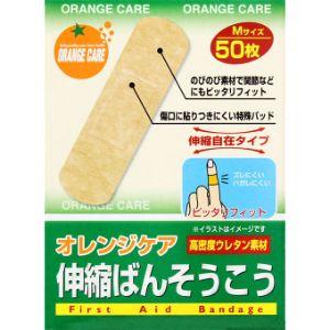オレンジケア 伸縮絆創膏 Mサイズ 50枚入 : くすりの勉強堂 - 通販