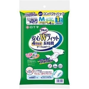 白十字 サルバ 安心Wフィット Mサイズ 1枚入 「衛生用品」 : 薬の