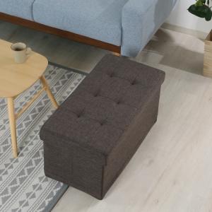 キャスター付 収納 ベンチ 幅76cm オット...の詳細画像1