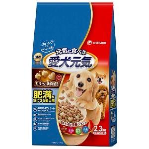 「ユニ・チャーム」 愛犬元気 肥満が気になる愛犬用 ビーフ・ささみ・緑黄色野菜・小魚入り 2.3kg 「日用品」｜finespharma