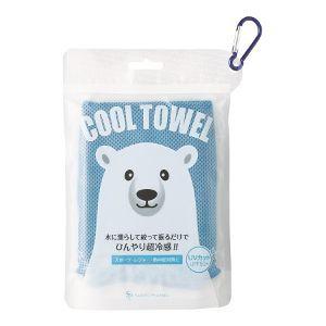 「サイキョウファーマ」クールタオル しろくま ブルー(1枚入)「日用品」