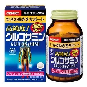 「オリヒロ」 高純度 グルコサミン粒 360粒 (機能性表示食品) 「健康食品」