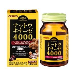 「優良配送対応」「オリヒロ」 ナットウキナーゼ4000 60粒 「健康食品」｜薬のファインズファルマ