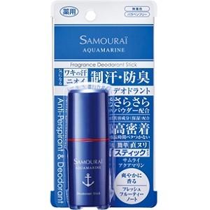 ・「SPRジャパン」 サムライ アクアマリン デオドラントスティック 14g (医薬部外品) 「化粧品」