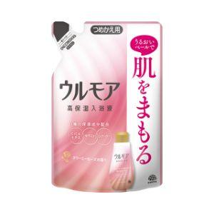 「アース製薬」　ウルモア高保湿入浴液 クリーミーローズつめかえ　480mL