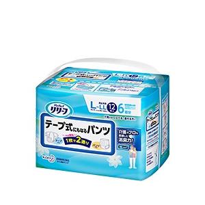 「花王」 リリーフ テープ式にもなるパンツ L〜LLサイズ 12枚入 (医療費控除対商品) 「衛生用...