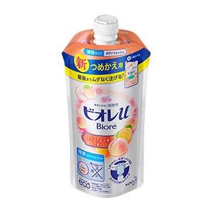 「優良配送対応」「花王」 ビオレu スイートピーチの香り (つめかえ) 340ml 「日用品」