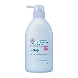 「花王」 メリット リンスのいらないシャンプー ポンプ 480ml (医薬部外品) 「日用品」