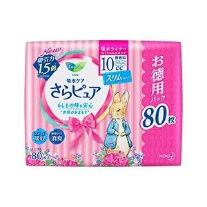 「花王」 ロリエ さらピュア 10cc 無香料 吸水ライナー お徳用パック 80枚入 「衛生用品」