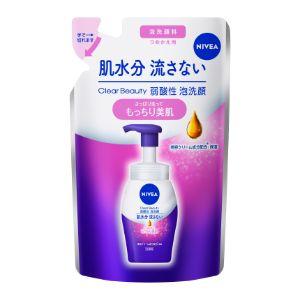 花王 ニベア クリームケア 弱酸性 泡洗顔 詰め替え 130ml : サン