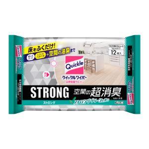 「花王」　クイックルワイパー　立体吸着ウエットシート　ストロング消臭ＥＸ　12枚