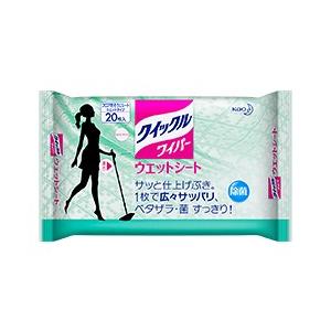 「花王」 クイックルワイパー ウエットシート 20枚入 「日用品」