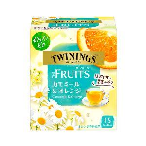 「片岡物産」　トワイニング　ザ・フルーツ　カモミール＆オレンジ　15袋　4個セット　
