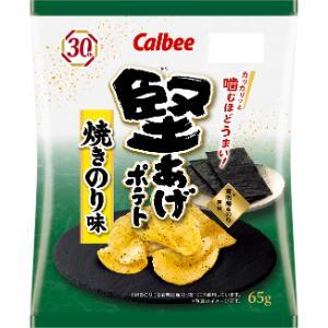 「カルビー」　堅あげポテト焼きのり味　６５ｇ　12個セット　