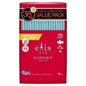 「大王製紙」 エリス コンパクトガード 特に多い昼用 羽つき 25ｃｍ 38枚 「衛生用品」