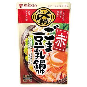 「優良配送対応」「ミツカン」　ミツカン　〆まで美味しい　ごま豆乳鍋つゆ＜赤＞　ストレート　750g