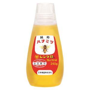 「日本蜂蜜」　レンゲ印純粋ハチミツ　240ｇ 10個セット　