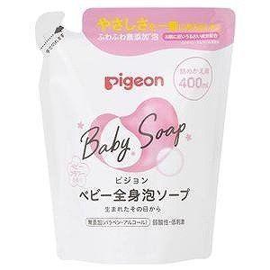 「ピジョン」 全身泡ソープ ベビーフラワーの香り つめかえ用 400ml「衛生用品」｜finespharma