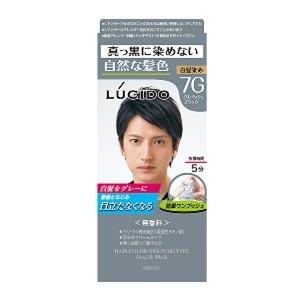 「マンダム」 ルシード (LUCIDO) ワンプッシュケアカラー 7G グレイッシュブラック 50g+50g (医薬部外品) 「化粧品」